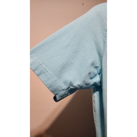 Brooks Brothers 346 100% Cotton Teal Short Sleeve Shirt Size L - Picture 5 of 6